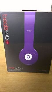 Beats By Dr Dre Solo High Stereo Headphones in GRAPE. BRAND NEW