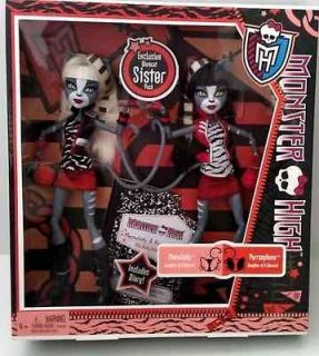 Monster High Meowlody and Purrsephone Werecat Twins Set Brand New, In 
