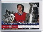 2008 09 UD MONTREAL CANADIENS CENTENNIAL PATRICK ROY MEMORABLE MOMENT 