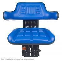 New Universal Tractor Seat w/ Suspension Ford New Holland Blue