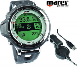 Mares Matrix Dive Computer Wrist Watch with USB PC  Kit