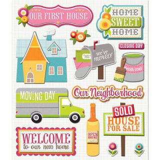 COMPANY STICKER MEDLEY NEW HOME FIRST HOUSE MOVING 3D SCRAPBOOK 