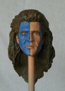 Custom Head Mel Gibson as William Wallace w/ blue face paint from 