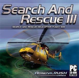 SEARCH and RESCUE 3 PC Helicopter Flight Sim Win XP Vista 7 Brand 