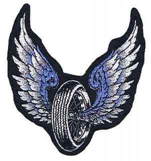    21 95  winged wheel motorcycle vest front patch