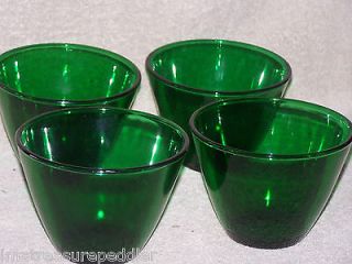 Anchor Hocking FOREST GREEN Splash Proof Mixing Bowls   Set of 4