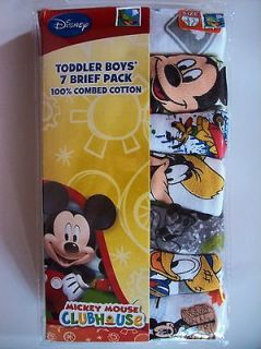 Mickey Mouse Clubhouse Underwear Underpants Boys 7 Briefs 2T/3T 