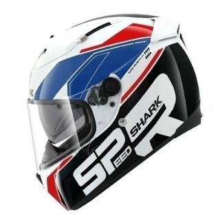 shark speed r sauer red white blue motorcycle helmet more