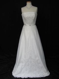 mon cheri 25268 wedding gown size 10 ivory