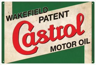 castrol wakefield motor oil vintage tin sign large from australia