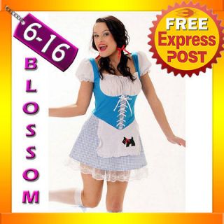 8112 Ladies Dorothy Wizard of OZ Fancy Dress Storybook Hens Party 