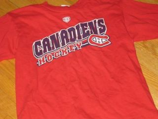 boy s red montreal canadiens t shirt size med age
