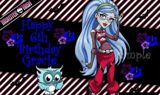   HIGH GHOULIA YELPS FROSTING SHEET EDIBLE CAKE TOPPER IMAGE DECORATIONS