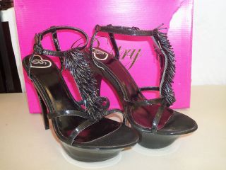 pastry new womens glam night black platform heels 9 shoes