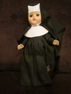   Vintage Ginny Nun doll 8 Sister religious doll habit crucifix too