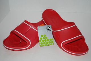 nwt crocs crocband slide red 7 8 9 10 11 12 13 shoes