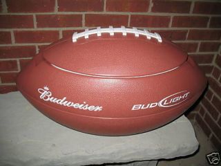 large budweiser bud light football insulated cooler htf time left