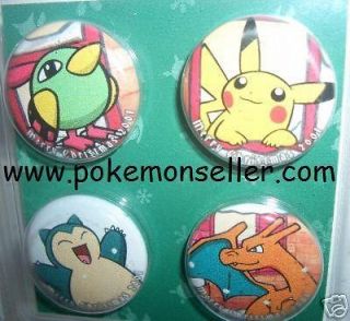 new pokemon christmas 2001 4 pins badges charizard natu one