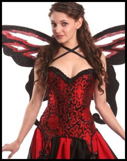   PIRATE WENCH FAIRY SALOON GIRL MOULIN ROUGE COSTUME CORSET #Rc14 S
