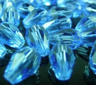Jewelry  60 pcs teardrop Swarovski crystal bead 6*8 mm 5500# Light 