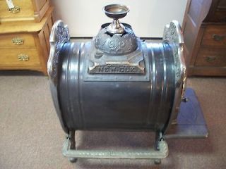 Newly listed Antique & Rare New Elk Cast Iron & Nickle Wood Stove