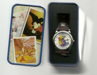   the Pooh & Eooye Animated Watch & Butterflys Second Hand SII Mfgr