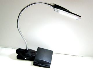 Flexible 28 LED Light Clip On Bed Lamp Reading Desk Lamp w/ Battery 