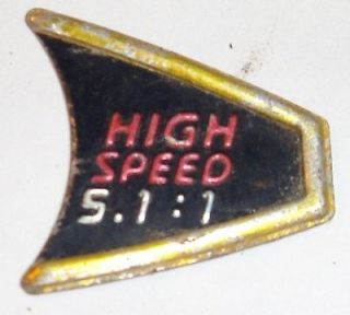 Penn Spinning Reel Metal Decal Rare High Speed 5.11 Gold Series Trim