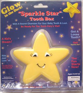 sparkle star tooth fairy tooth box has secret chamber time
