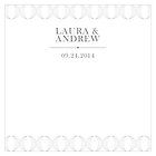 Personalized/Customized Wedding Stationery Double Sided Guest Wishing 