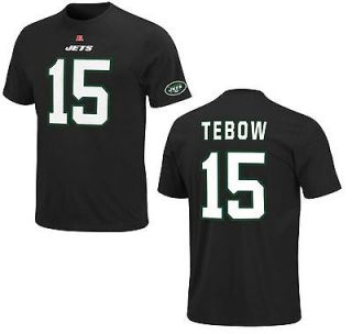 New York Jets Tim Tebow Eligible Receiver Black Name and Number 