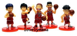 Japan anime Slam Dunk pvc action figures toy doll set of 5 pieces set