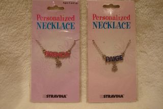 Personalised Necklace ~ Name Plate ~ Pink or Blue ~ Selected Names C 