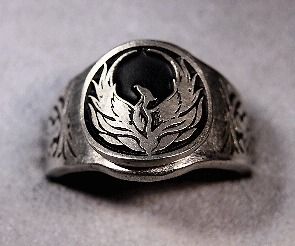 phoenix ring pewter firebird ring sizes 6 to 15 availible