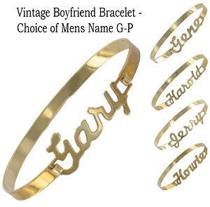 vintage boyfriend bracelet choice of mens name g p more