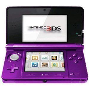 NEW NINTENDO 3DS HANDHELD VIDEO GAME CONSOLE SYSTEM MIDNIGHT PURPLE 
