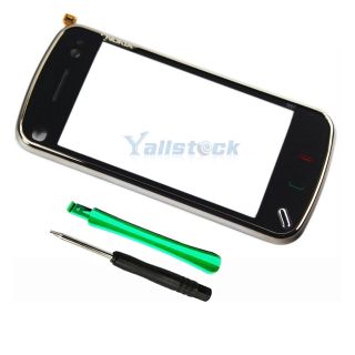 new touch screen digitizer with frame for nokia n97 black