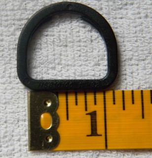 Inch Black Plastic D Rings for 1 Webbing Purse Bag Strapping 