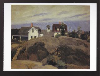 EDWARD HOPPER Rocks and Houses, Ogunquit (1914) ART ARTWORK PAINTING 