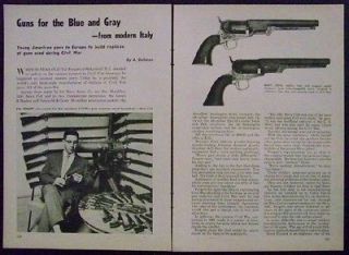 1851 Navy Arms Replica .36 revolver pistol 1961 pictorial Val Forgett