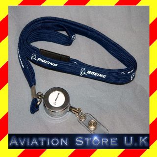 Boeing Lanyard With Retractable Reel   Brand New   Official