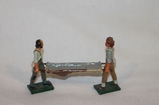 die cast metal lead toy civil war soldiers w stretcher