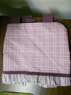 VALANCE BY COCALO   SUGAR PLUM   CURTAIN PLAID STRIPE FOR BABY GIRL 