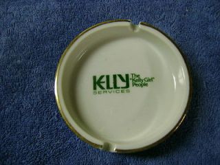 vintage ceramic ashtray kelly services  11 99