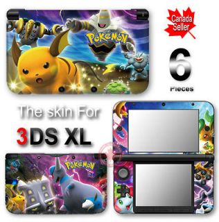 Pokemon NEW VINYL SKIN STICKER DECAL COVER for Nintendo 3DS XL