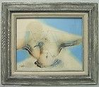 ORIGINAL WATERCOLOR PAINTING Cecile R Johnson FRAMED c