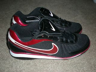 Nike Air Zoom Coop V 5 Mens Baseball Cleats Size 15 Black Maroon Red 