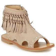 childrens girls pom d api koh fringe sandals beige all