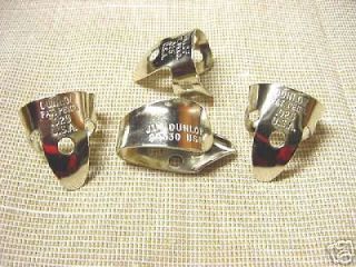 newly listed 3 finger picks 1 thumb metal dunlop new