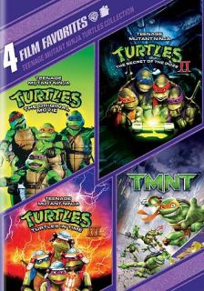Teenage Mutant Ninja Turtles Collection 4 Film Favorites DVD, 2010, 2 